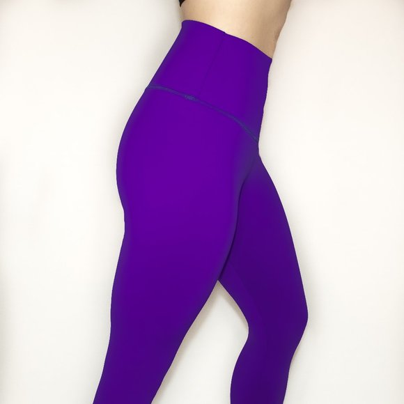 ABS2B Fitness UVA Purple Leggings ZEN High Waist Medium  NEW - Picture 3 of 4